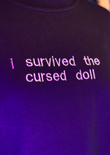 Load image into Gallery viewer, I Survived The Cursed Doll Sweatshirt