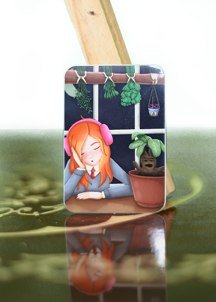 Witch Girl Herbology Sticker