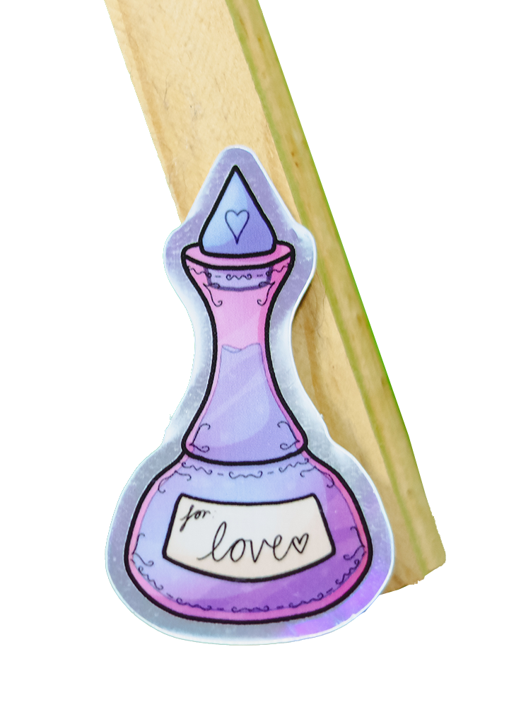 Love Potion Holographic Sticker