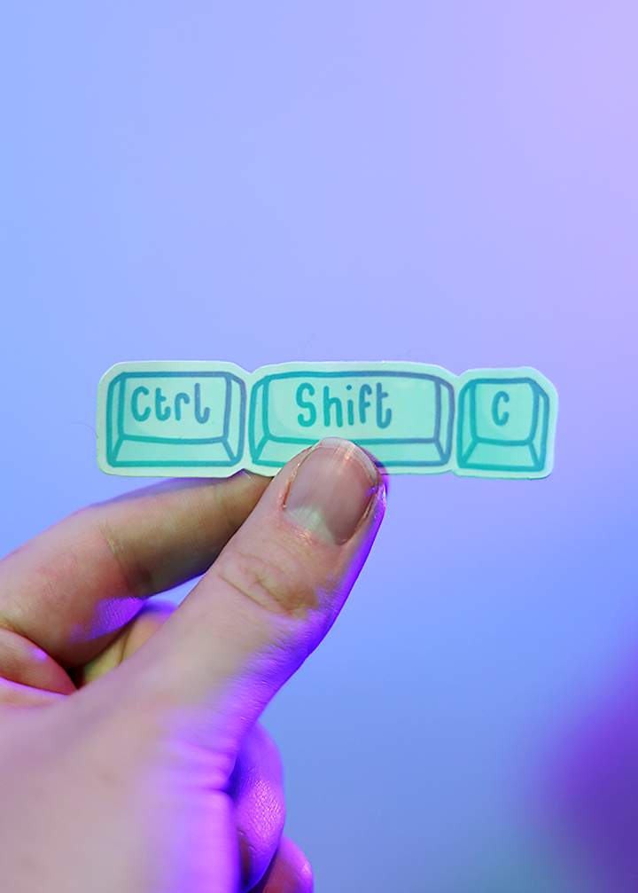 Ctrl, Shift and C Sticker – lunarisle